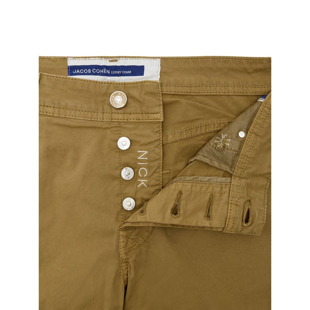 Yellow Cotton Skinny Pant