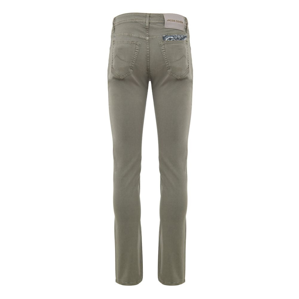 Gray Cotton Skinny Pant