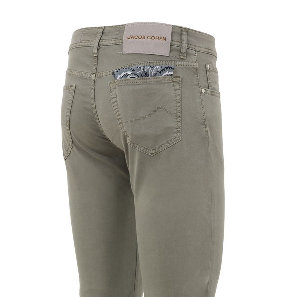 Gray Cotton Skinny Pant