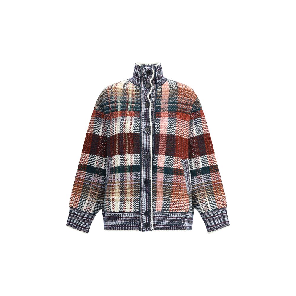 Abstract-print Cardigan