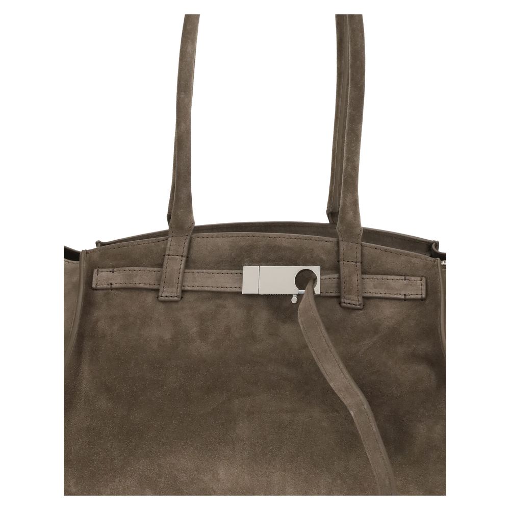 Beige Calf Leather Bos Taurus Shoulder Bag