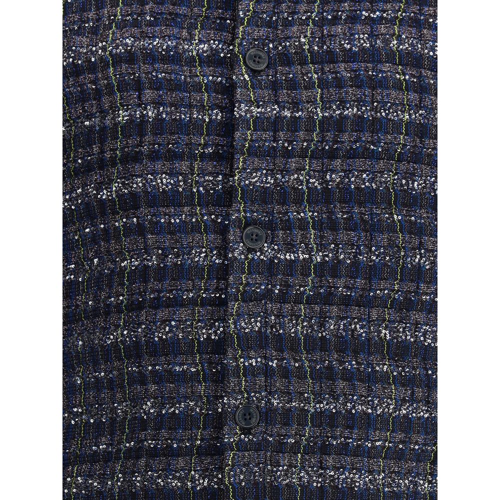 Overshirt is crafted on a Caperdoni loom
