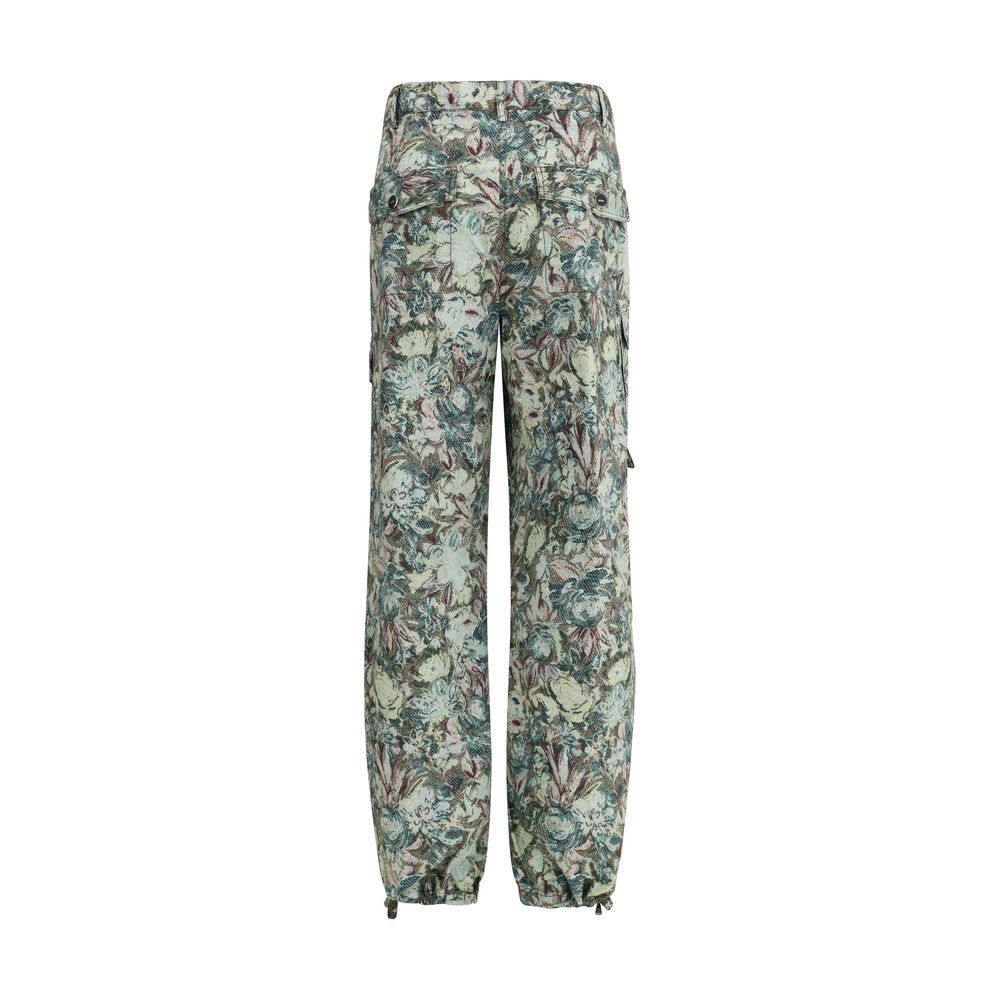 Printed Stretched Cotton Pants