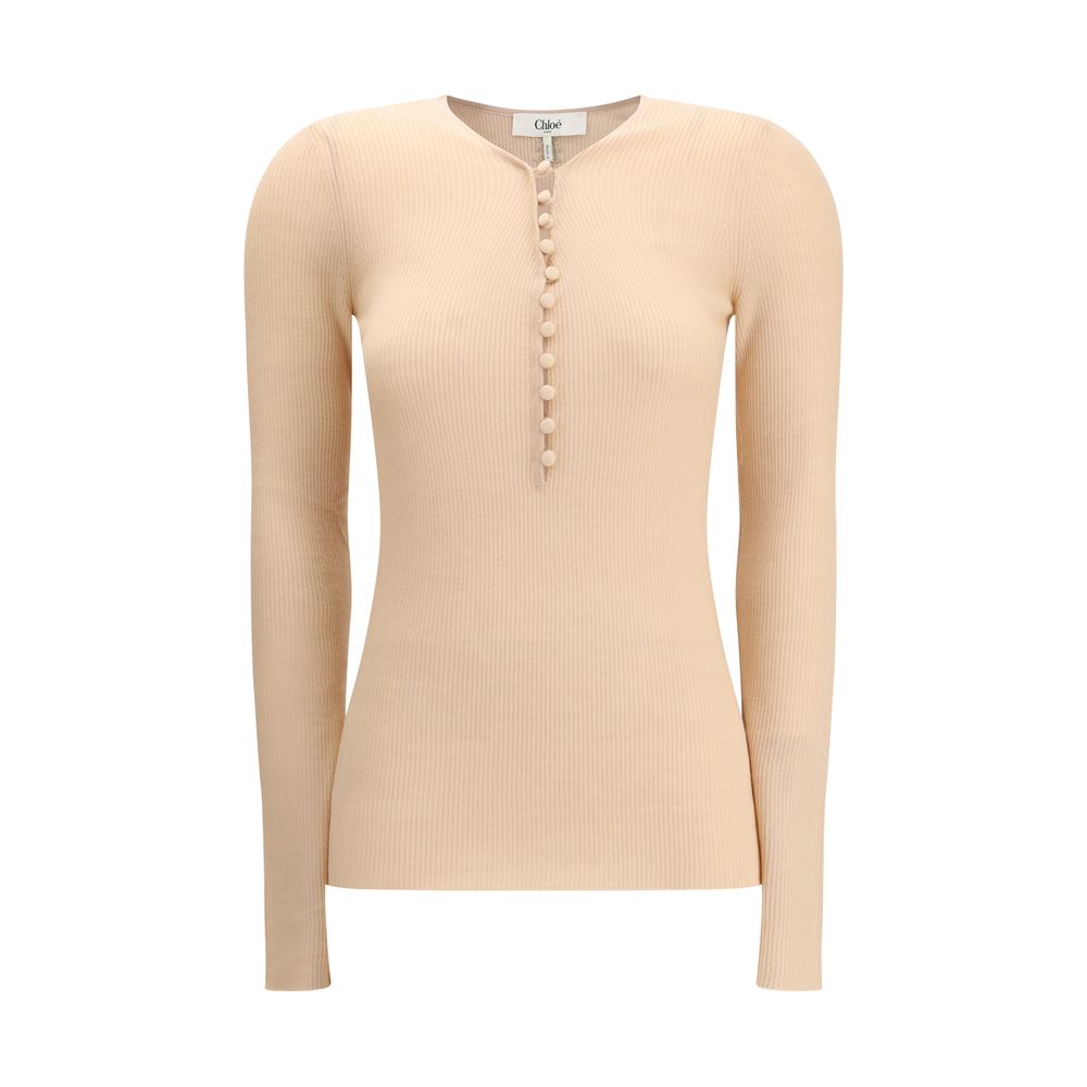 Merino Wool Henley Sweater
