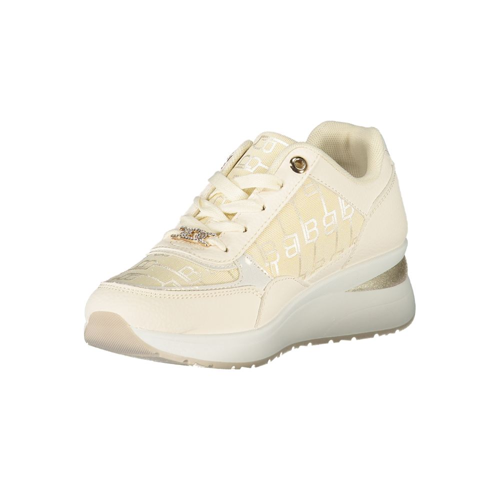 White Polyester Sneaker