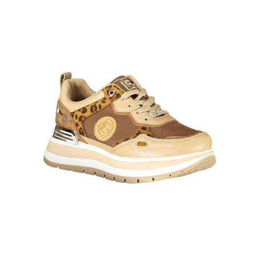 Brown Polyester Sneaker