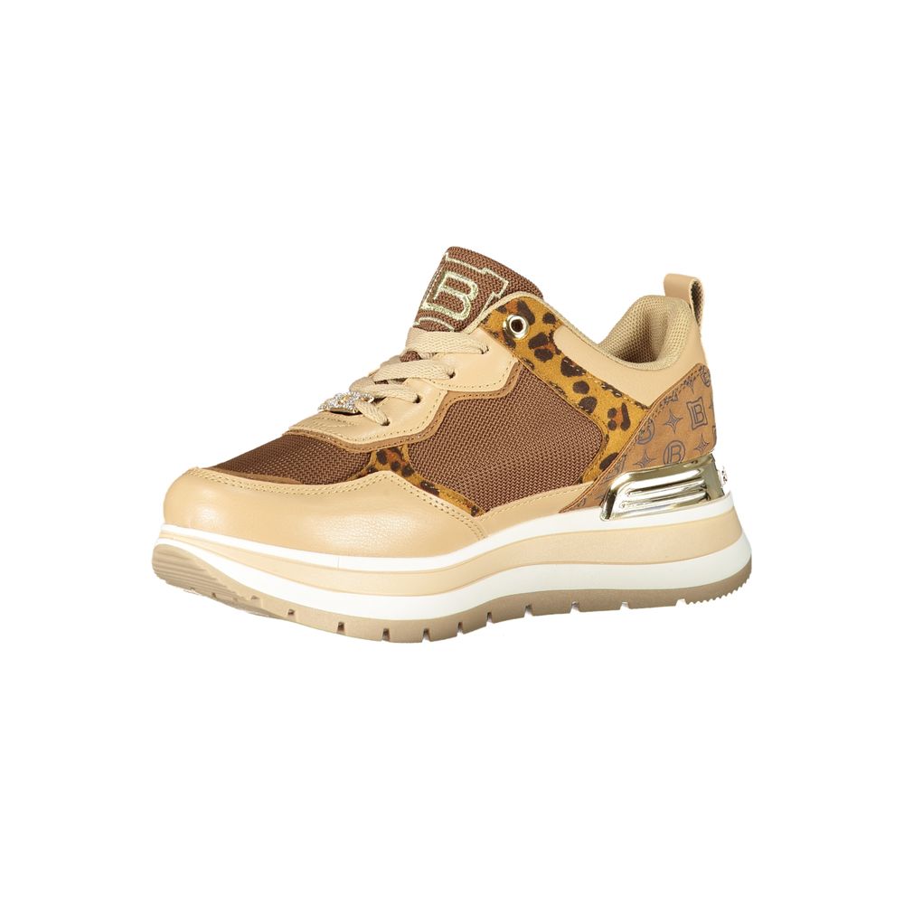 Brown Polyester Sneaker