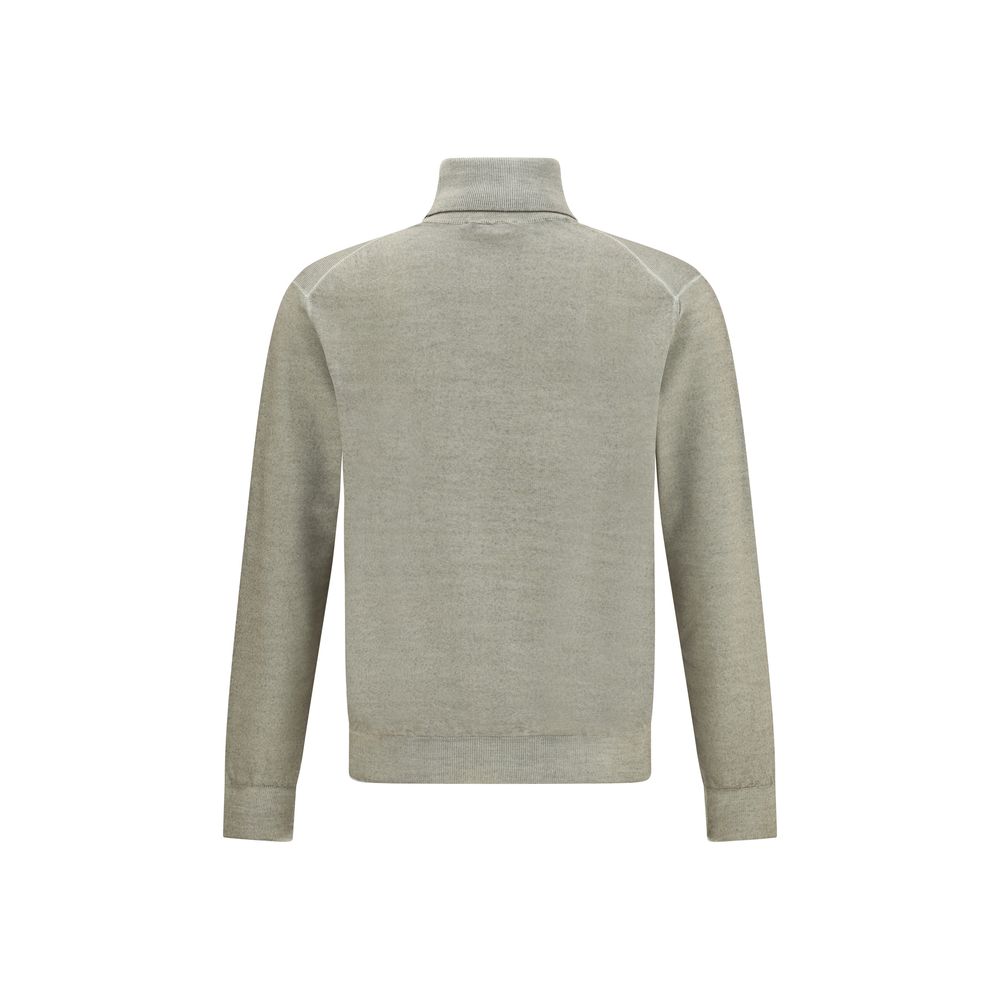 Wool Green Turtleneck