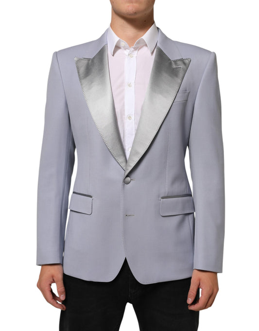 Gray Wool SICILIA 2 Buttons Men Suit Blazer