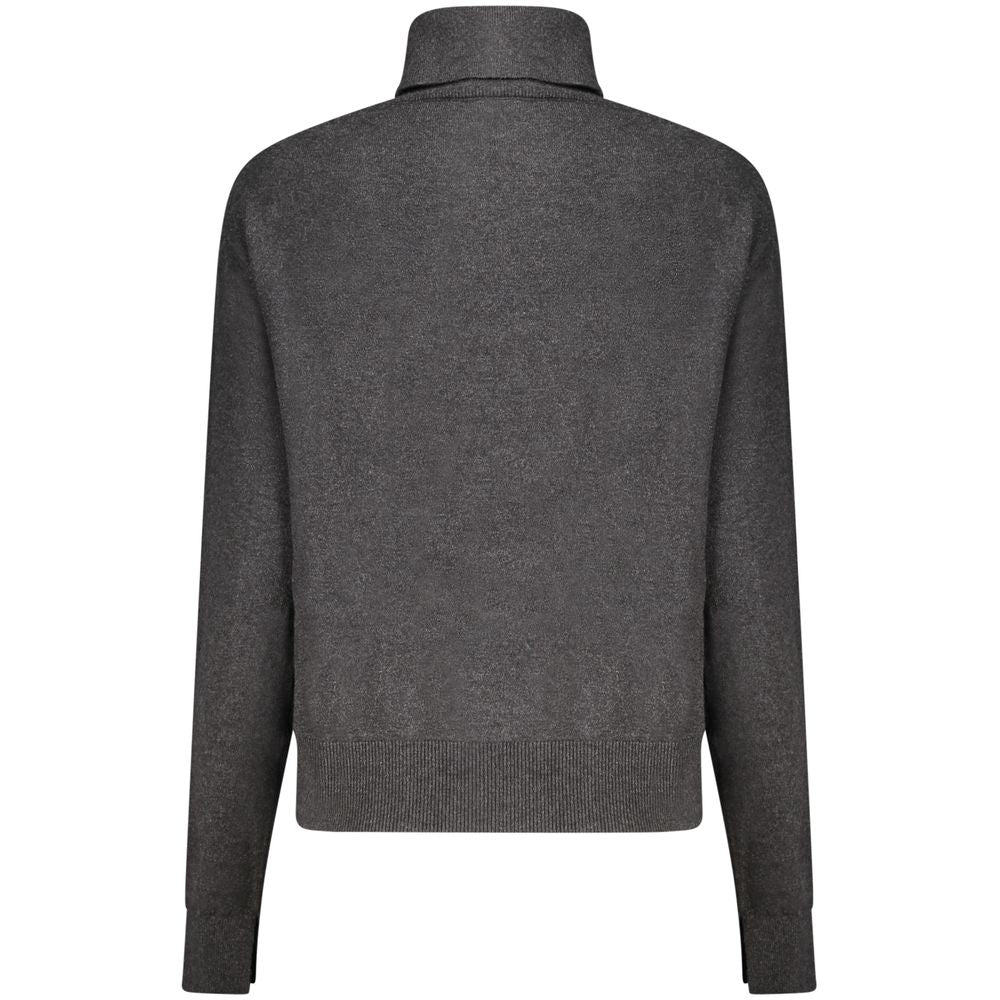 Black Cotton Women Sweater