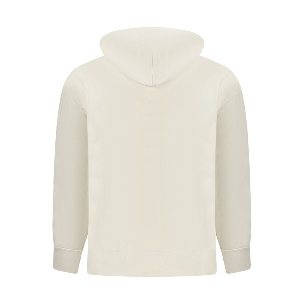 Beige Cotton Men's Hoodie