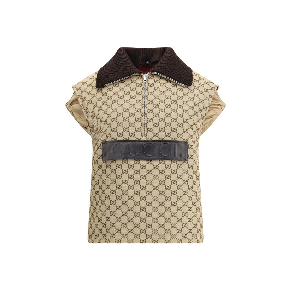 Beige Cotton Jackets And Coat