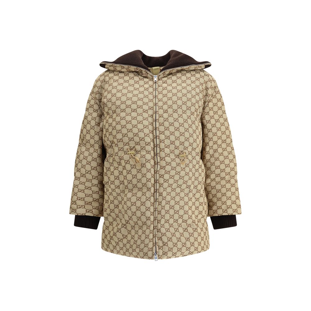 Beige Cotton Bomber