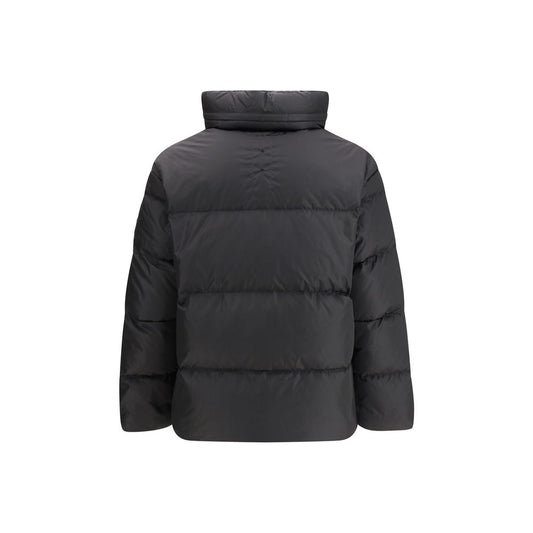 Black Polyamide Full-Length Jacket