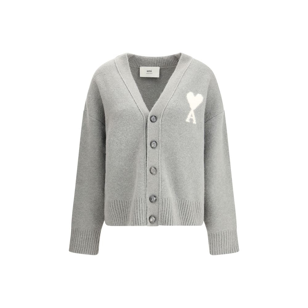 Gray Alpaca Vicugna Pacos Cardigan