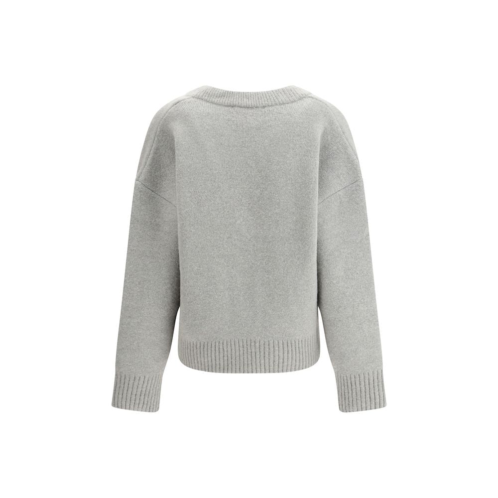 Gray Alpaca Vicugna Pacos Cardigan