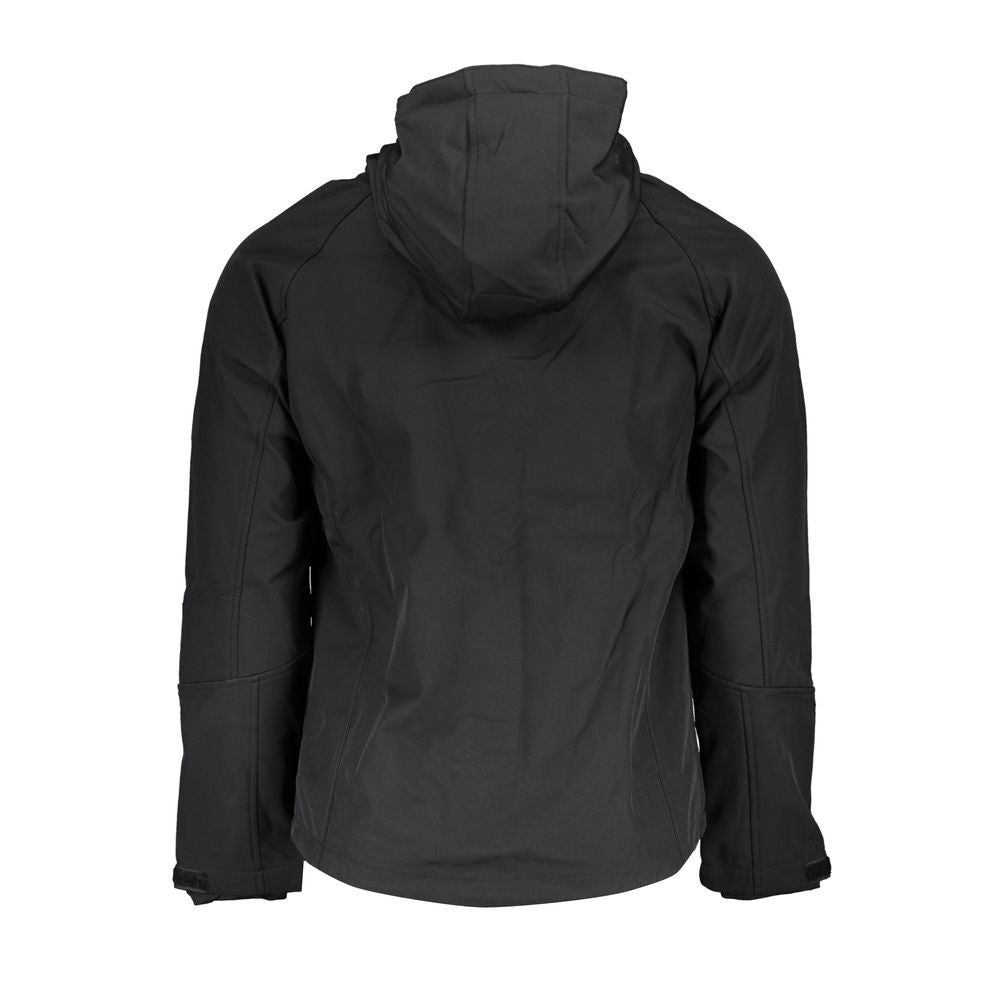Black Polyester Men's Jacket