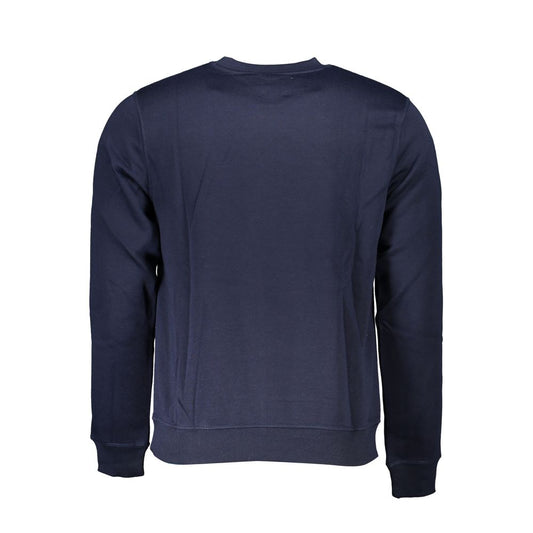 Blue Polyester Men's Sweatshirt