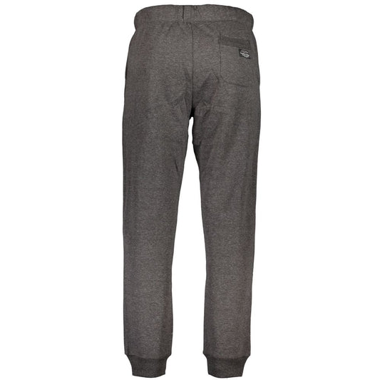 Gray Cotton Athletic Pants