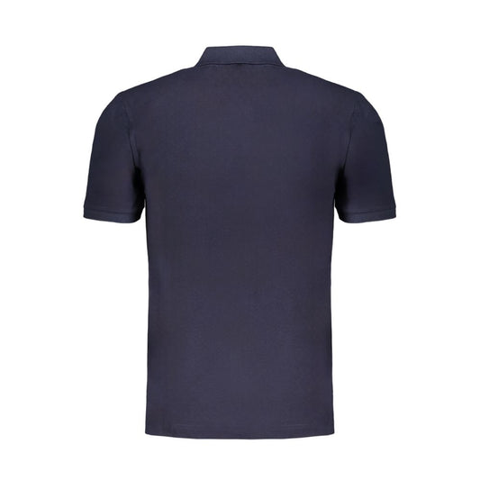 Blue Cotton Polo Shirt