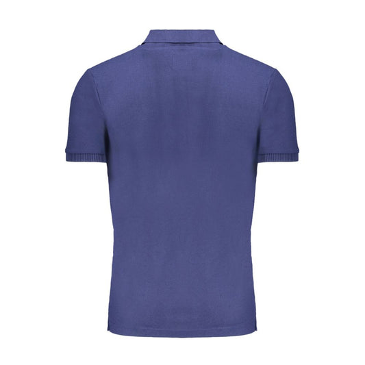 Blue Cotton Polo Shirt