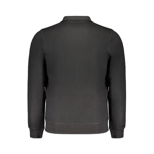 Black Cotton Men's Sweatshirt