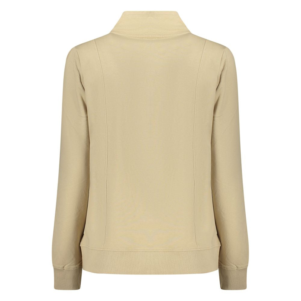 Beige Cotton Women Sweatshirt
