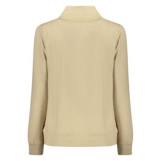 Beige Cotton Women Sweatshirt