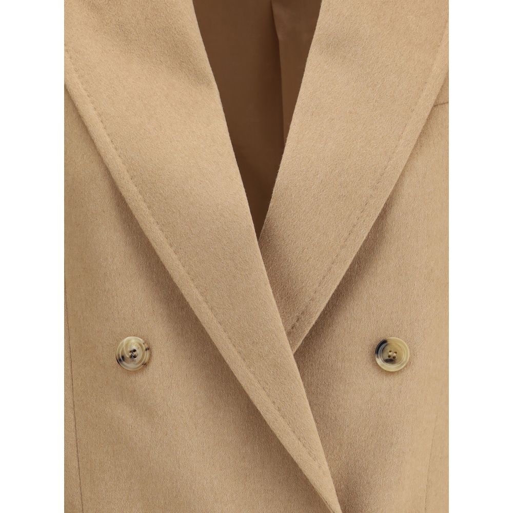 Beige Camel Hair Coat