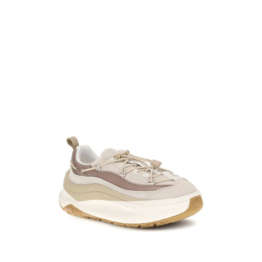 Cream Calf Leather Bos Taurus Athletic Sneakers