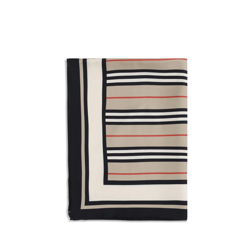 Beige Silk Scarf
