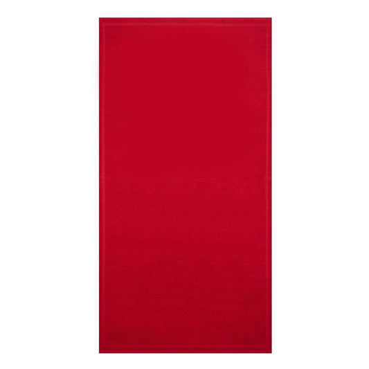 Red Cotton Men Beach Towel