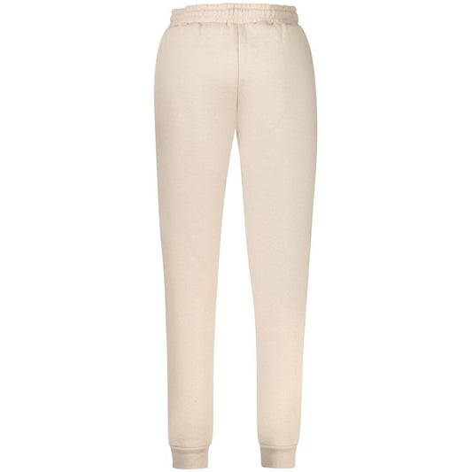 Beige Cotton Women Sweatpant