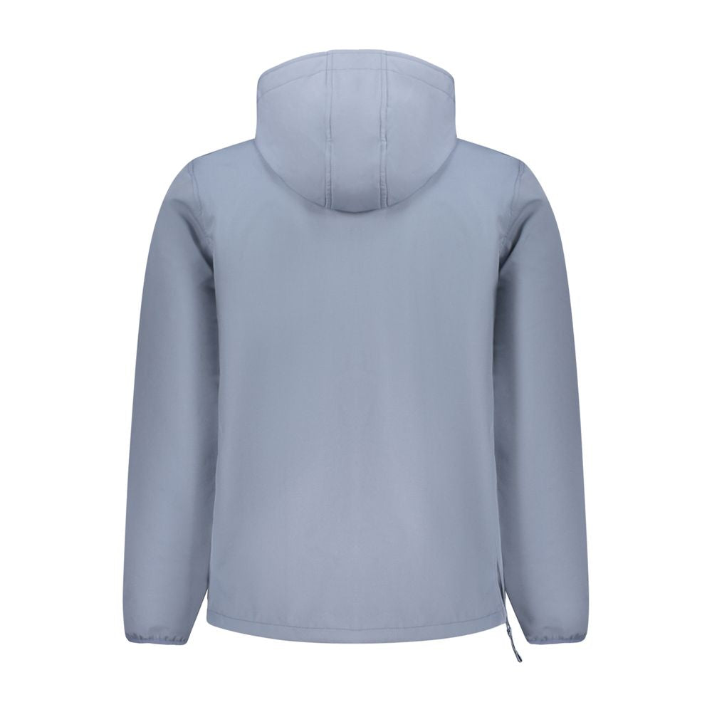 Blue Polyester Jackets & Coat