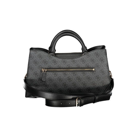 Black Polyurethane Women's Handbag