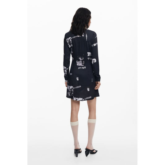 Black Elastane Dress