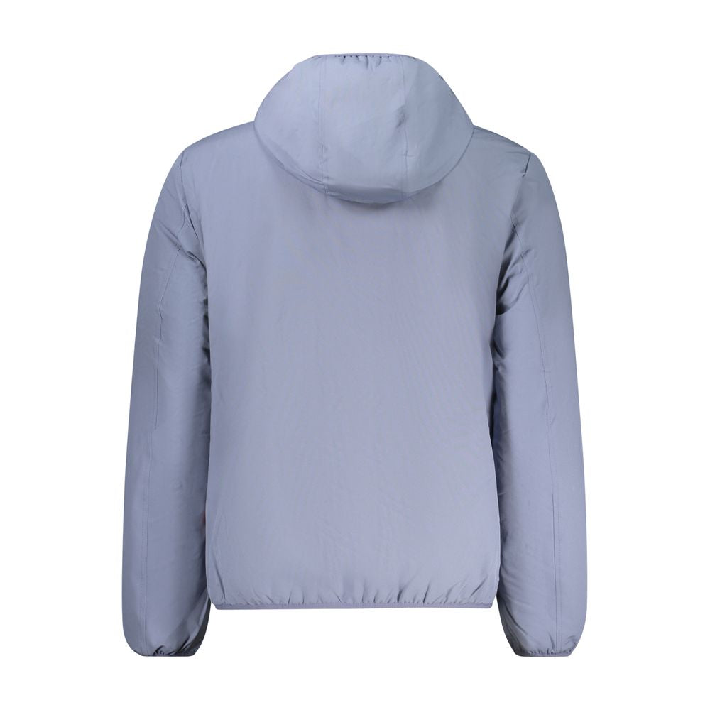 Blue Polyester Men's Jacket