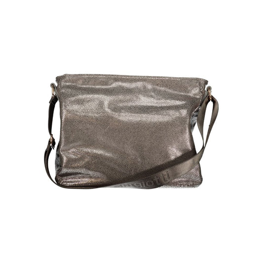 Gray Polyester Women Handbag