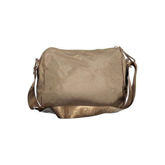Beige Polyester Handbag