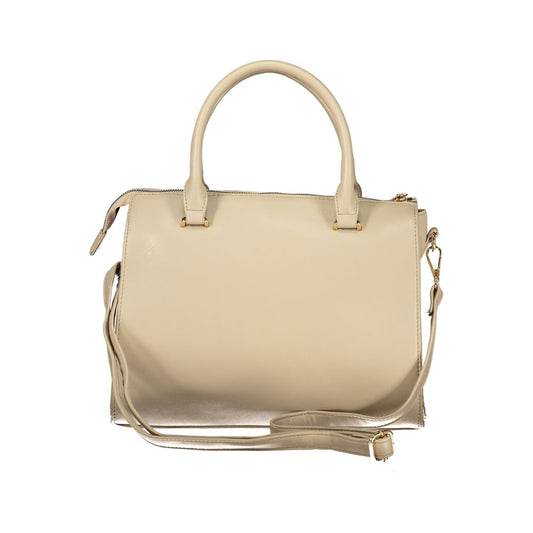 Beige Pvc Handbag