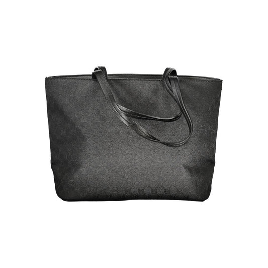 Black Polyester Handbag