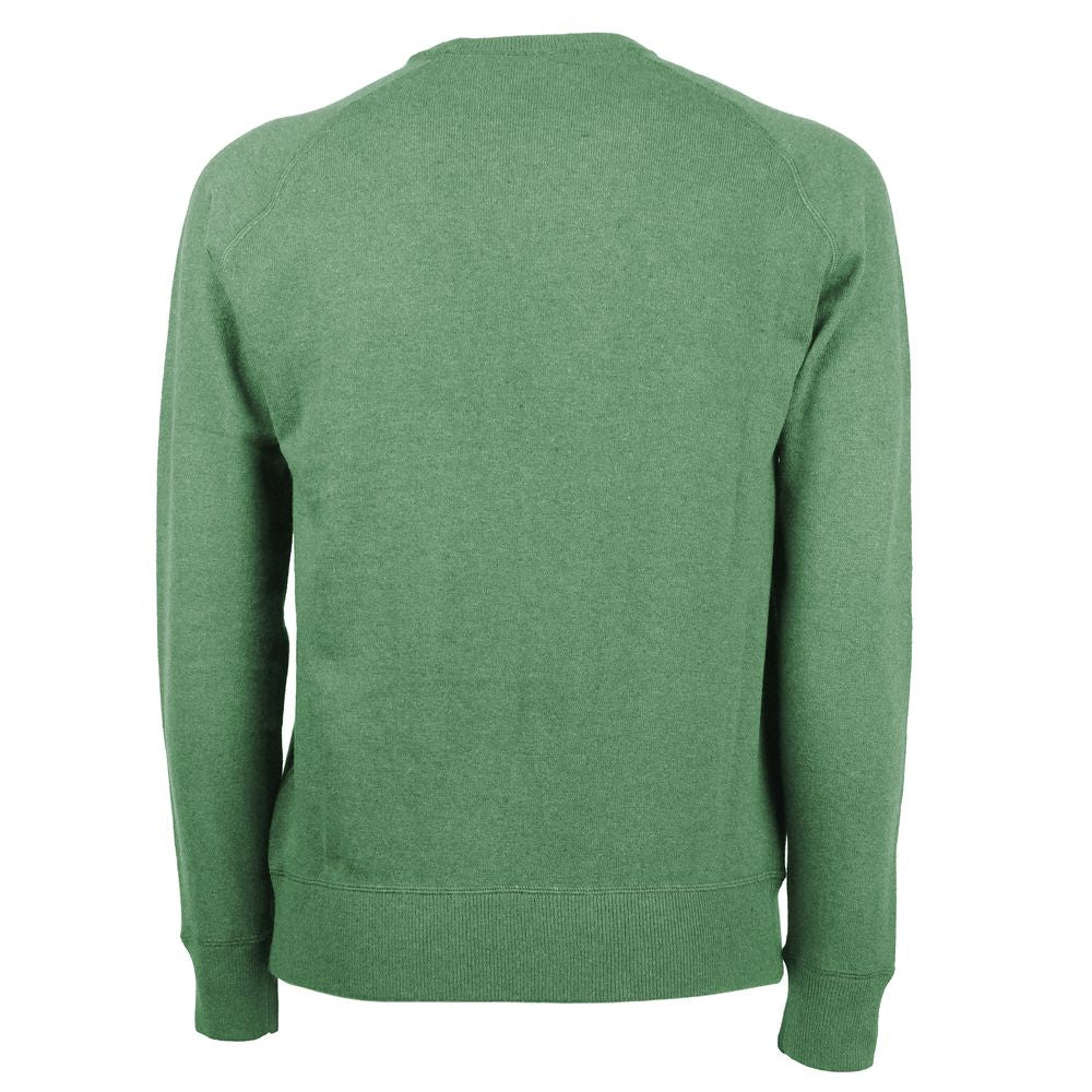 Green Cashmere Men Sweater