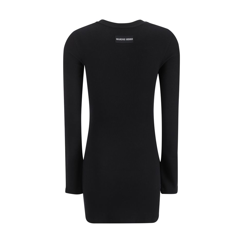 Black Cotton Casual Dress