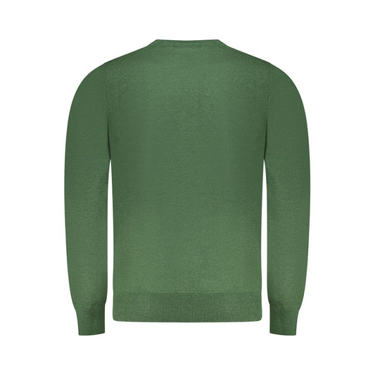 Green Wool Men Sweater