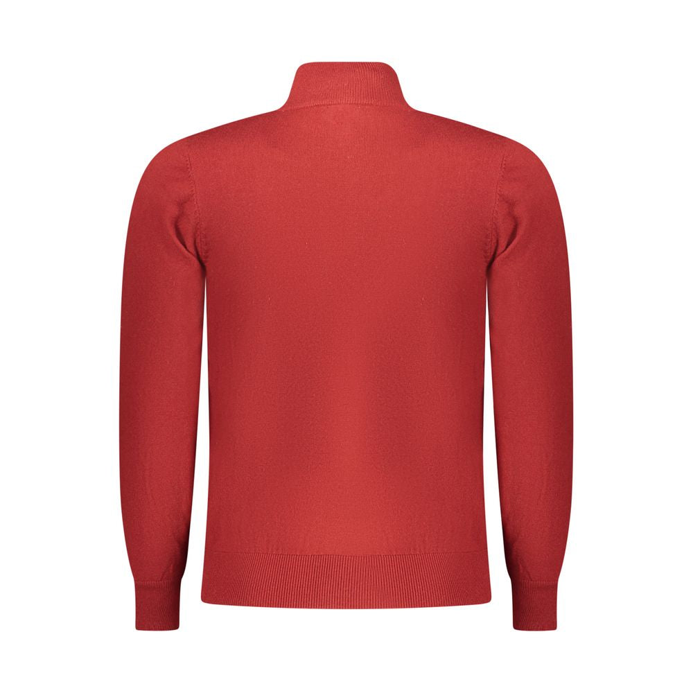 Red Wool Men Sweater
