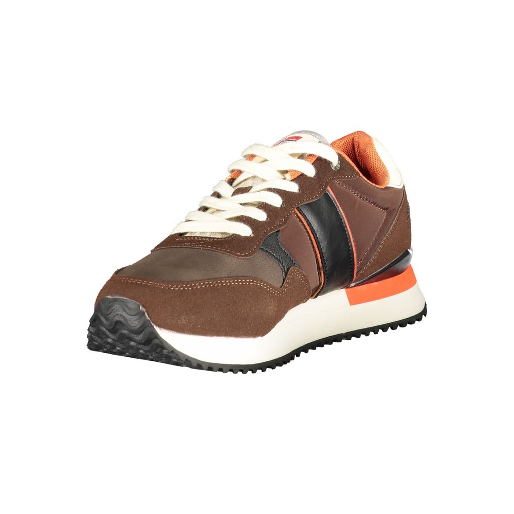 Brown Polyester Sneaker