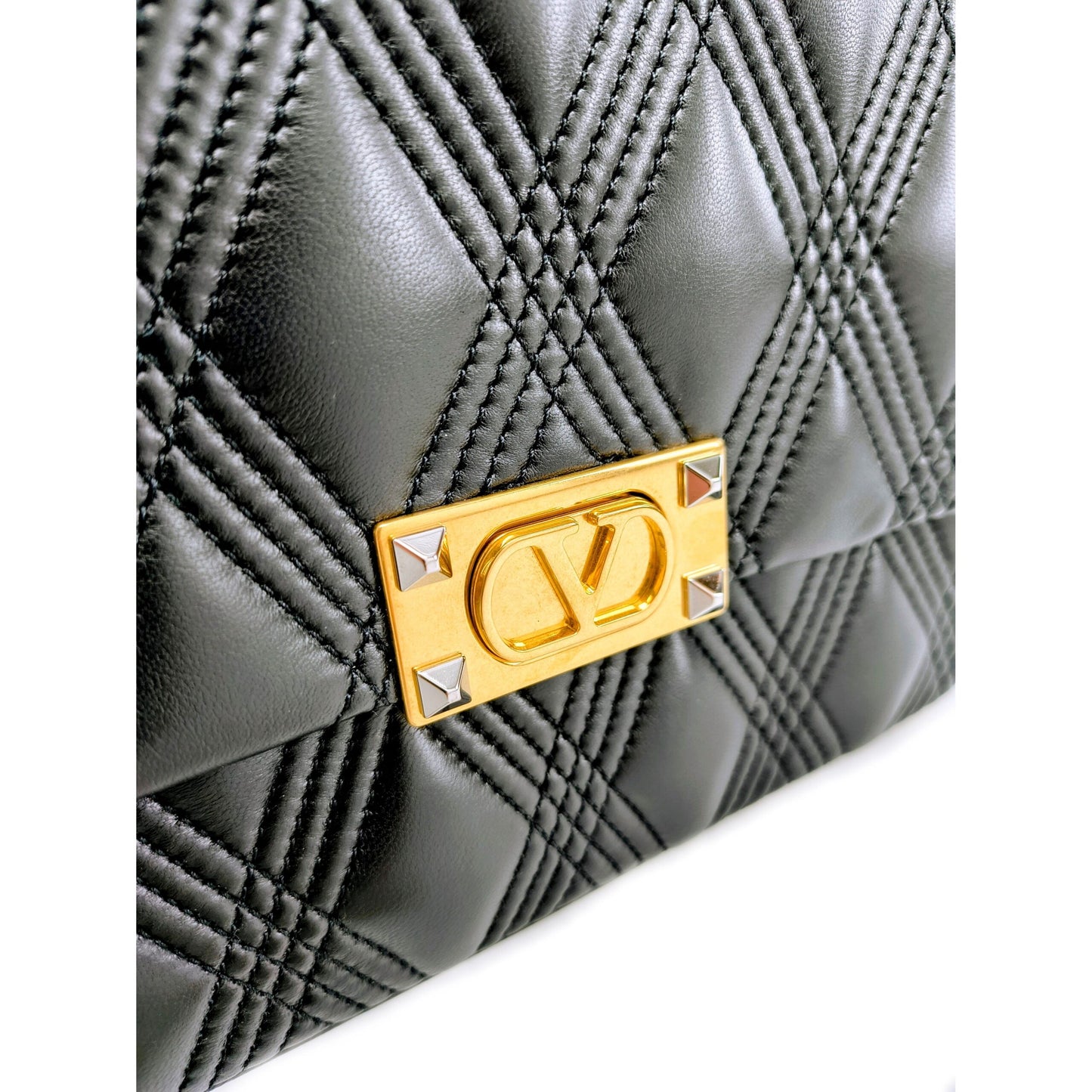 Black Leather Shoulder Bag