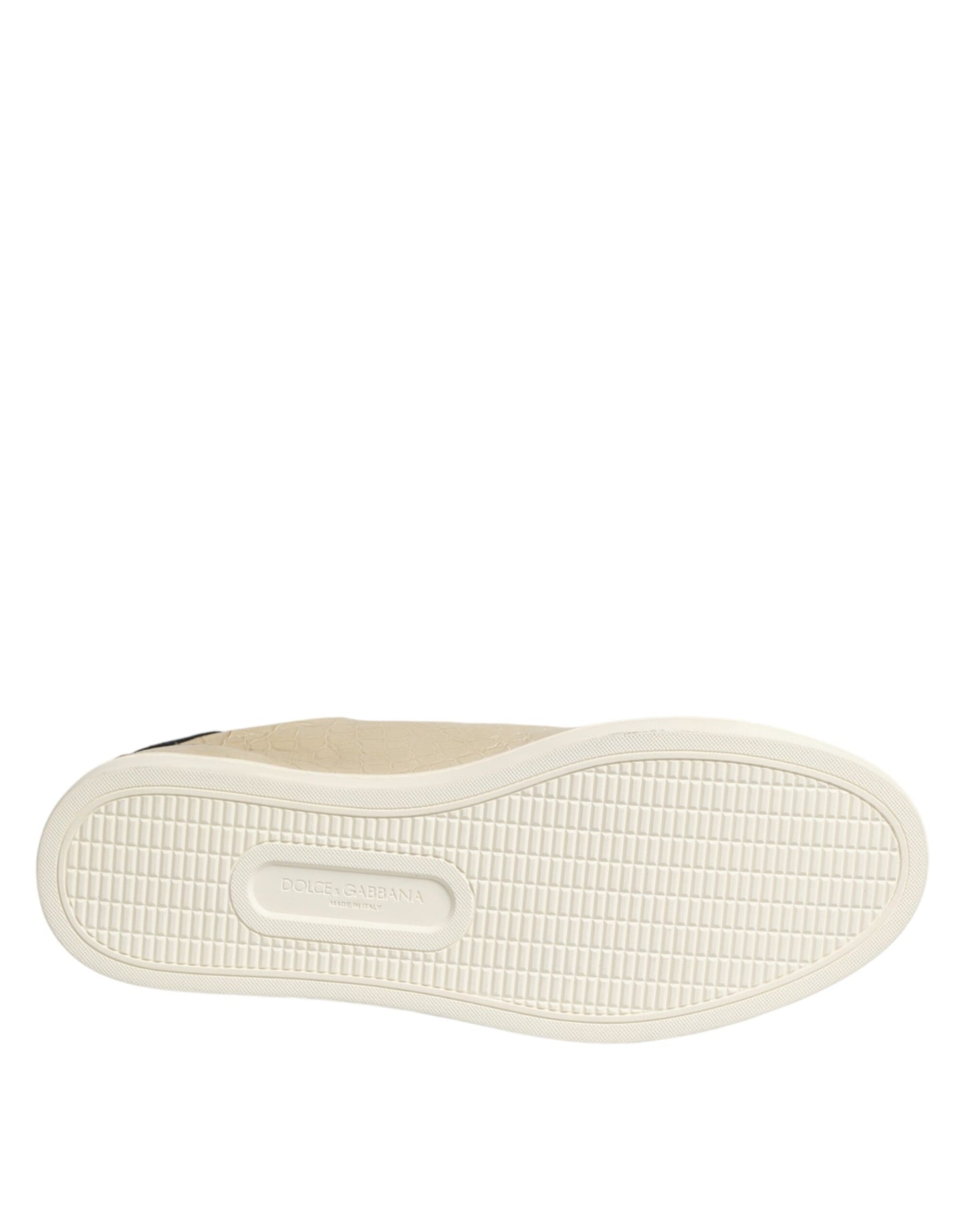 Beige London Low Top Leather Sneakers Shoes