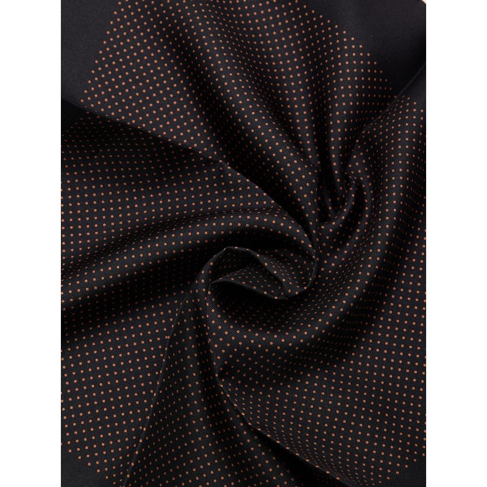 Black Silk Pocket Square