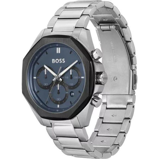 Gray Stainless Steel Dress Watch